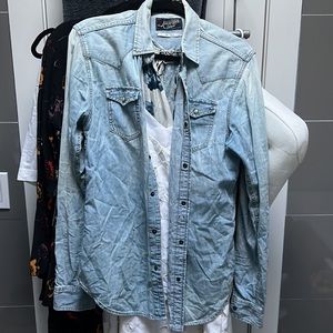 Scotch and soda Jean shirt with snap buttons